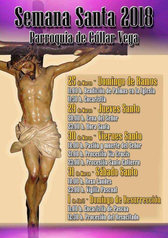 Cartel de Semana Santa en Cúllar 2018